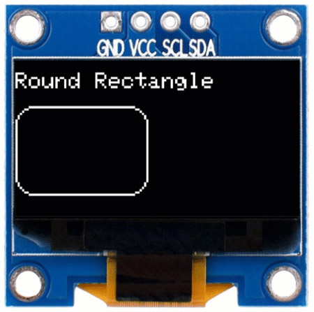Drawing Rectangles with Rounded Corners on OLED