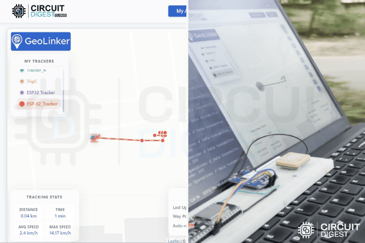 ESP32 GPS Tracking With Offline Storage Test