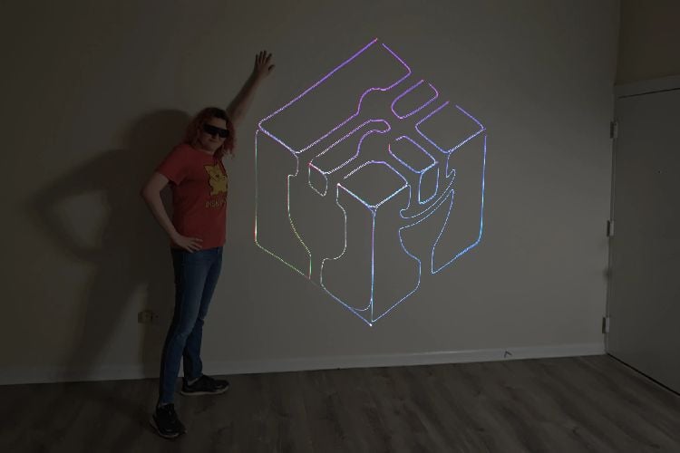 ESP32-Powered Laser projector output