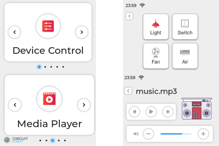 ESP32 S3 BOX 3 UI