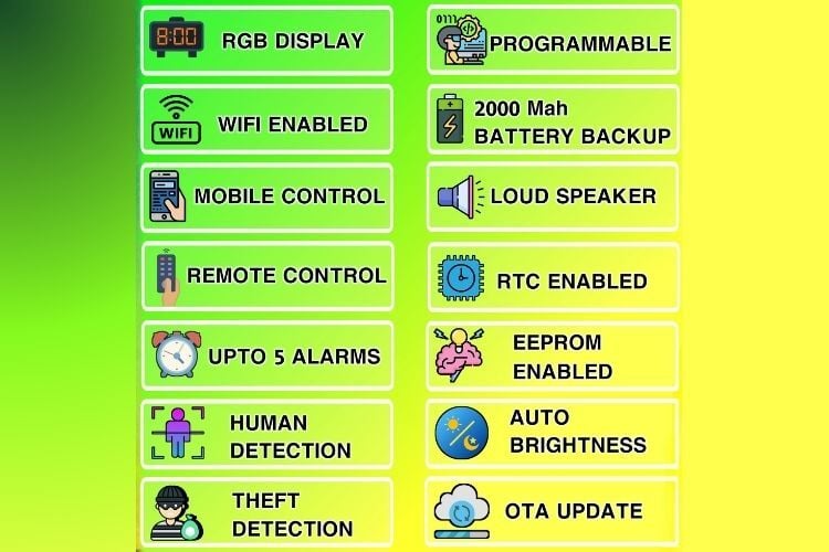 Features of Digital Alarm Clock