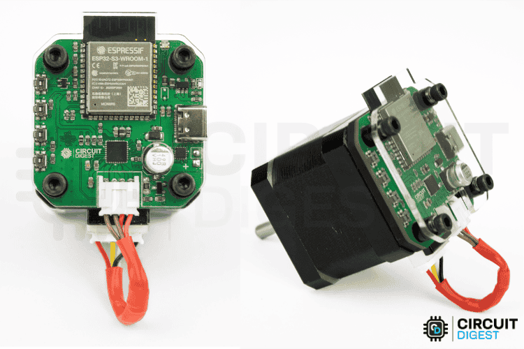 Final Assembled Wireless Stepper Motor