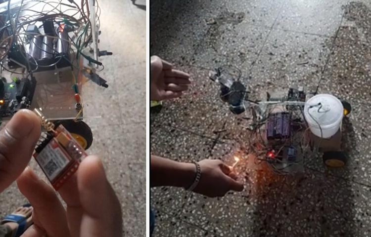 Fire Fighting Robot using Arduino