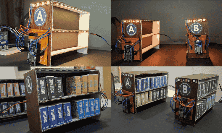 Fully Assembled Find My Book AI IoT Smart Library