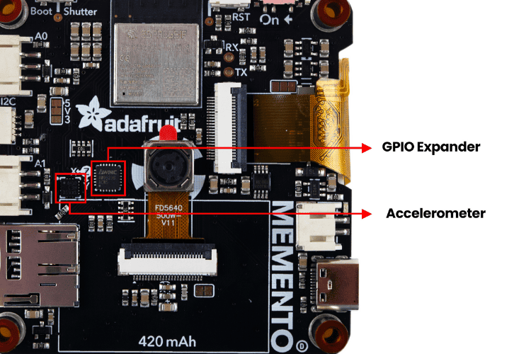 GPIO Expander and Accelerometer Memento