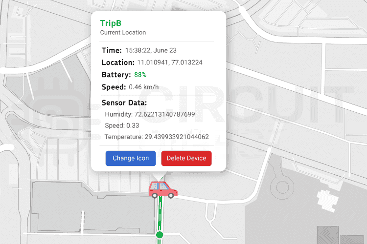 GeoLinker Current Location Message Box