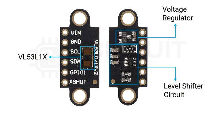 Height Hold Sensor Parts Marking VL53L1x module