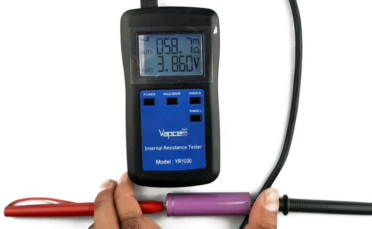 Test/review of Vapcell Internal Resistance Tester YR1030