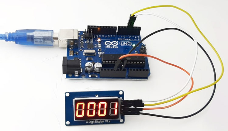 Arduino Tm1637 4 Digit Seven Segment Display Module Interface Tutorial 6075