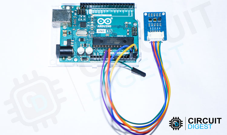 Interfacing TSL25911 Sensor with Arduino Circuit