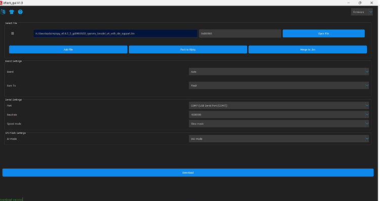 Kflash GUI