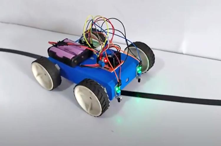 Line follower robot raspberry 2024 pi