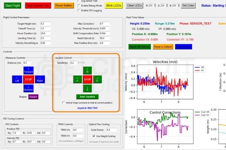 LiteWing Joystick Control Section
