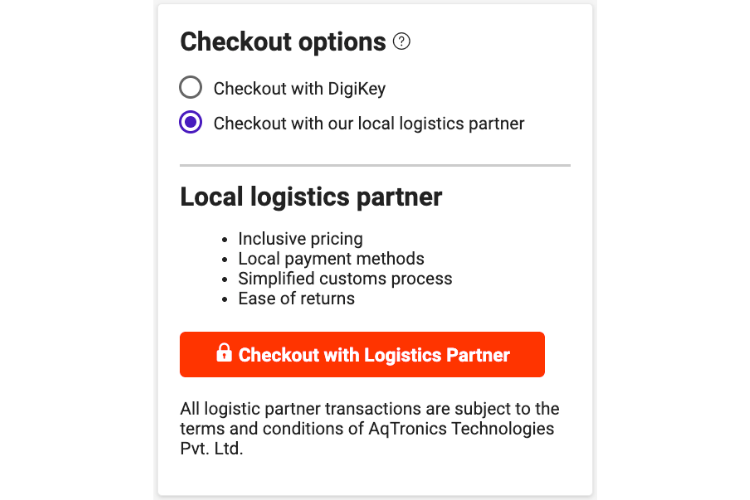  Local Logistics Partner Selection
