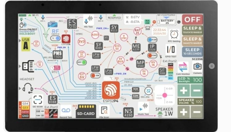 M5Stack Tab5 with factory demo firmware