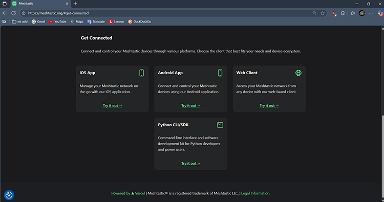 Meshtastic Web Client UI