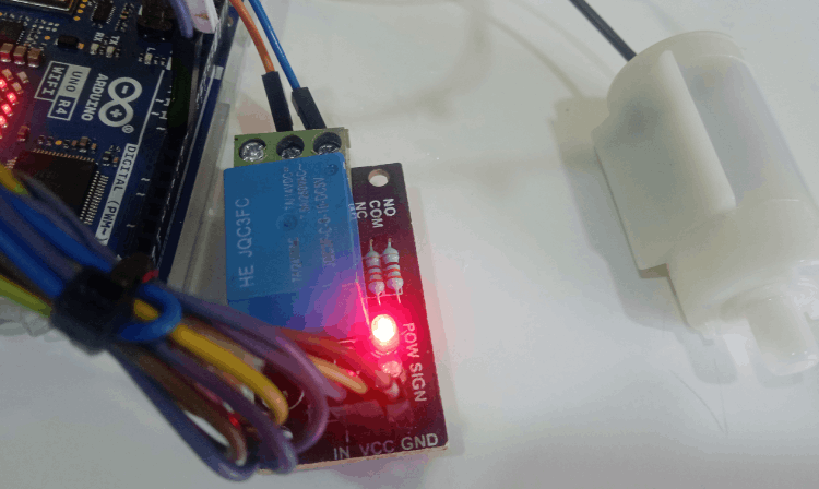 Interfacing relay module with Arduino 