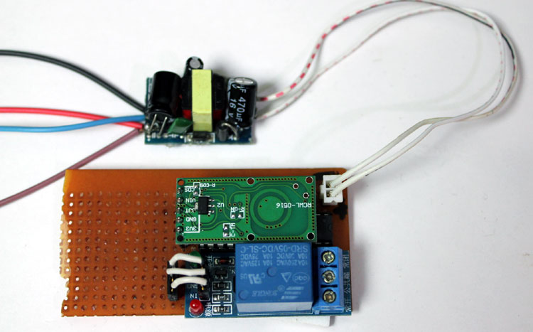 Motion Controlled Room Fan Circuit Board