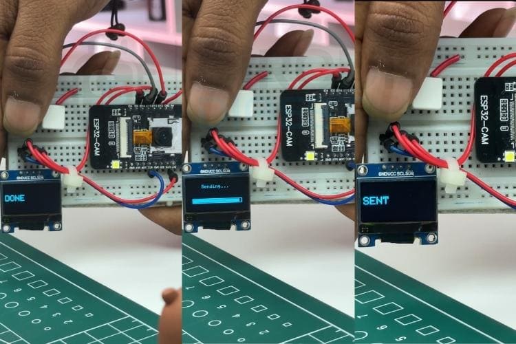 OLED Displaying The Current Situation Of The Process