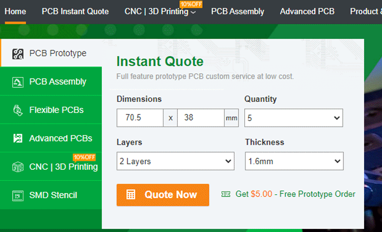 Online PCB Quote