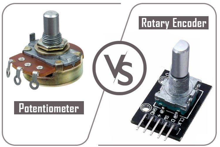 Difference between Rotary Encoders and Potentiometers