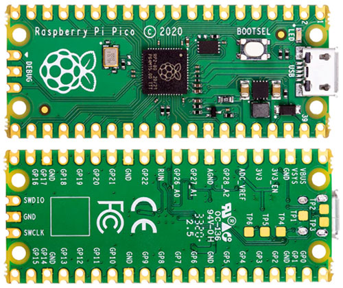  Raspberry Pi Pico Microcontroller Development Board Low-Cost,  High-Performance,Based on RP2040 Chip, Dual-core Arm Cortex M0+  Processor,Flexible Clock Running up to 133 MHz : Electronics