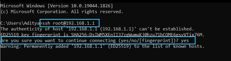 SSH into Raspberry Pi