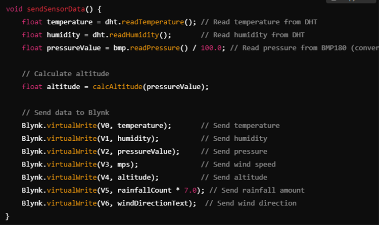 Sending Sensor Data