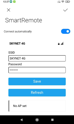 Smart Remote Wifi Configuration