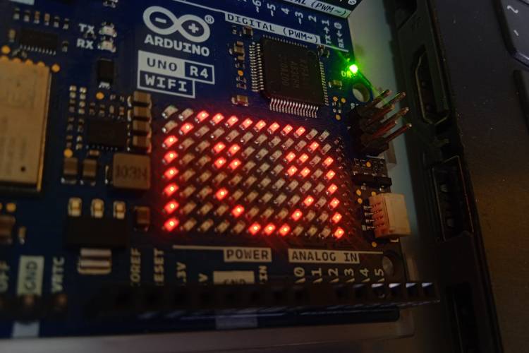 Smile Expression on The LED Matrix