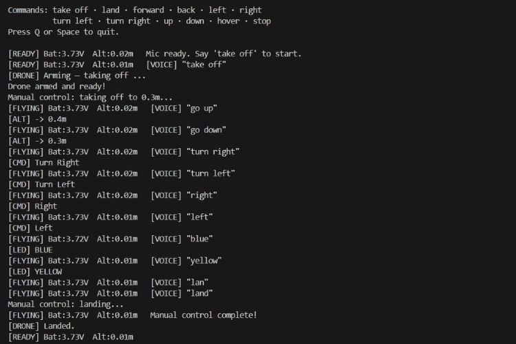 Speech model working output