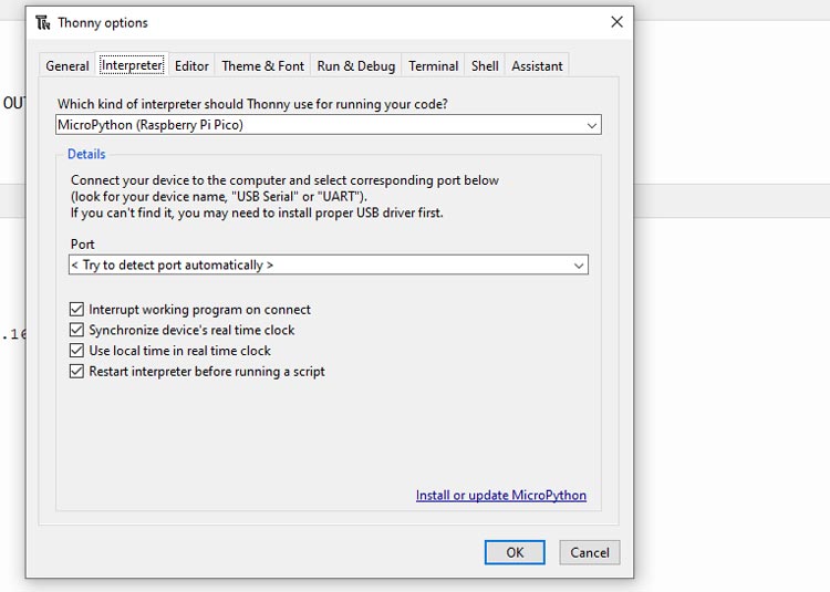 Thonny IDE Raspberry Pi Installation