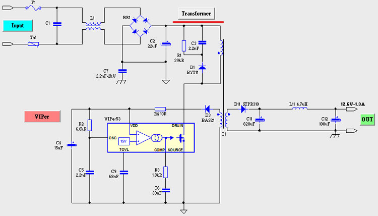 Transformer Construction for the Viper22A based SMPS Circuit