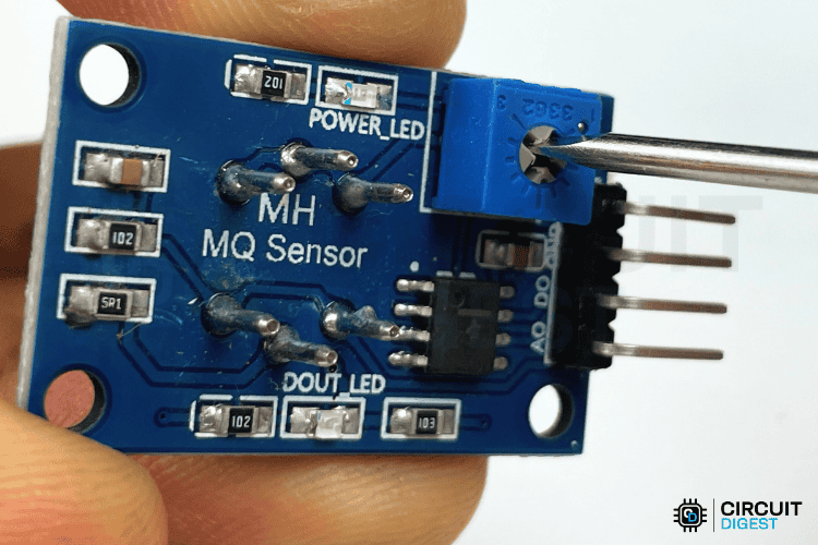 Tuning Pot Behind the Sensor Module