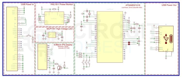 DIY USB-C power meter schematics