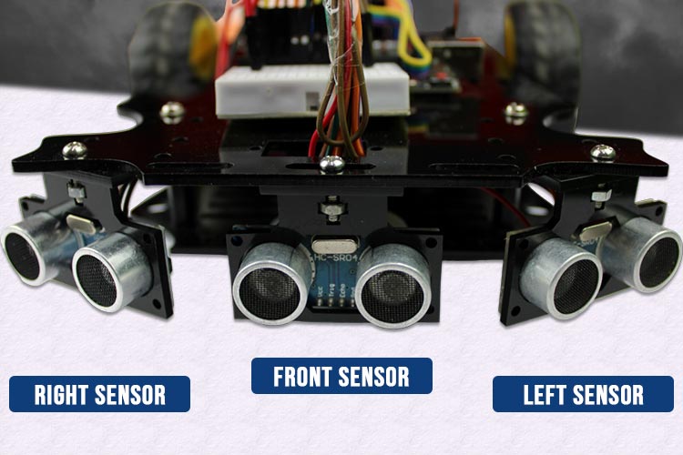 Ultrsonic Sensors on Robot