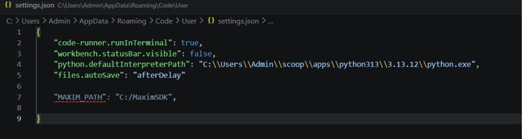 Updating JSON Environment Path for SDK Integration