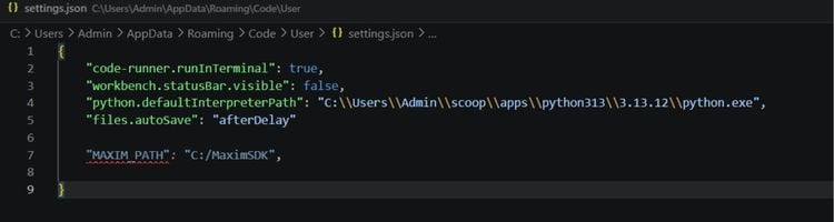 Updating JSON Environment Path for SDK Integration