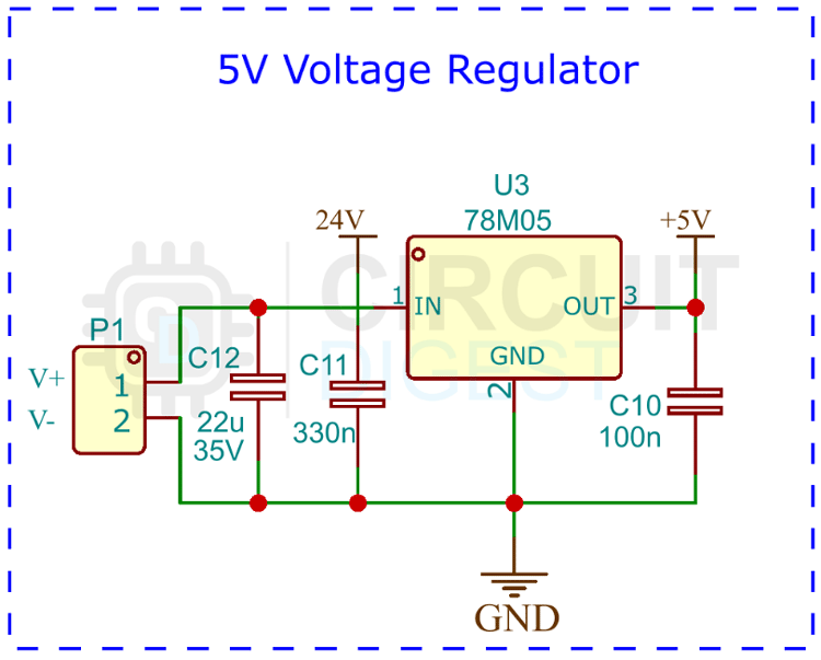 5V Voltage Regulator Circuit