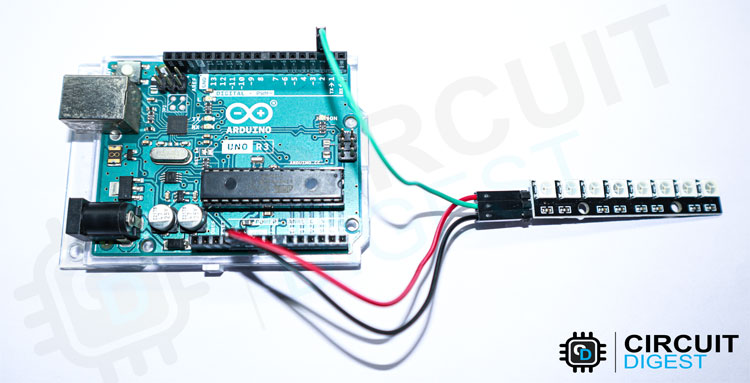 WS2812B Module Interfacing Circuit