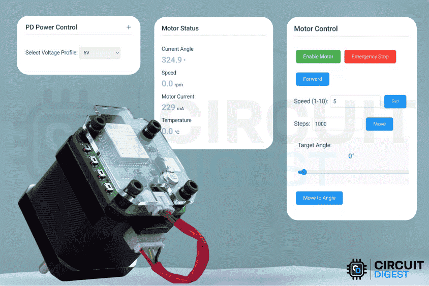 Wireless Stepper Motor Controller