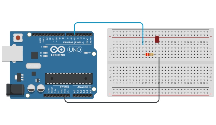 Circuit Diagram of PWM LED Control