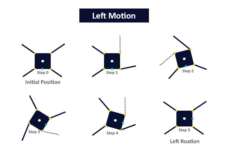 left quadruped motion