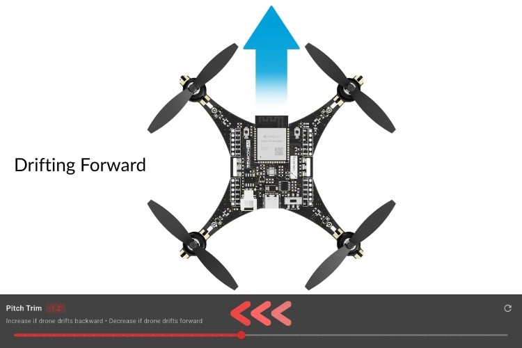 Pitch Trim on Drifting forward