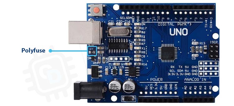 polyfuse on arduino uno