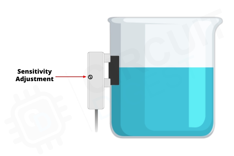 XKC-Y26-V Contactless Liquid Level Sensor Sensitivity Adjustment