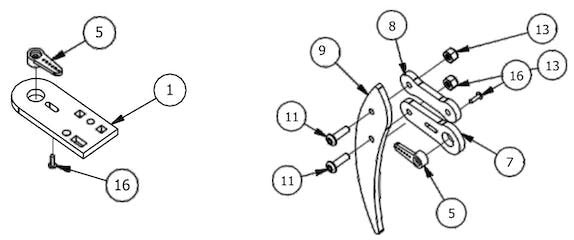 spider robot leg assembly