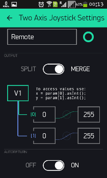 WiFi ควบคุมหุ่นยนต์มือถือ app blynk 4