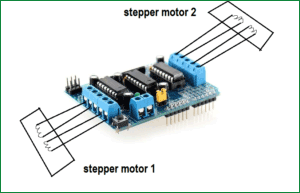 wiring motor driver shield for arduino CNC machine