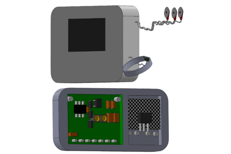 ECG Analysis Device 3D Design